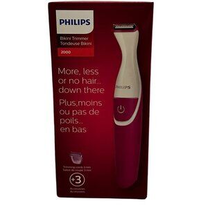 Philips Bikini Trimmer 2000 with Accessories BRT381/15‎ Pink  - NEW IN BOX